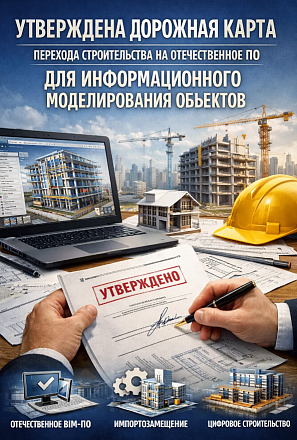 Утверждена Дорожная карта перехода строительства на отечественное ПО для информационного моделирования объектов