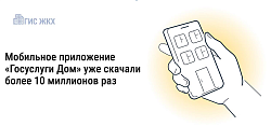 Более 10 миллионов россиян установили приложение «Госуслуги Дом» Более 10 миллионов россиян установили приложение «Госуслуги Дом»